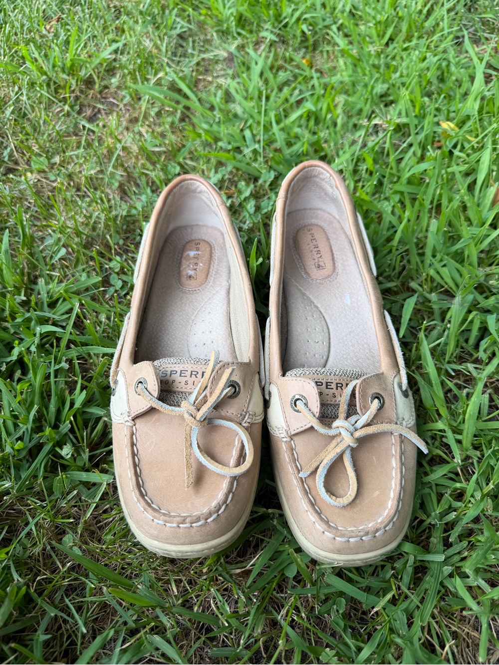 Sperry Women's Light Brown/Tan Leather Boat Loafers